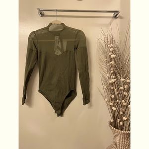 NEW. Zara bodysuit in Olive. Size xs/s. Brand new with tags.